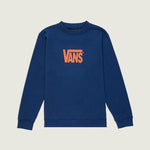 Poleron Nino Stretch Logo Crew Azul Vans