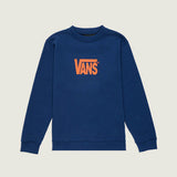 Poleron Nino Stretch Logo Crew Azul Vans