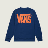 Poleron Nino Stretch Logo Crew Azul Vans