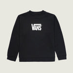 Poleron Nino Stretch Logo Crew Negro Vans