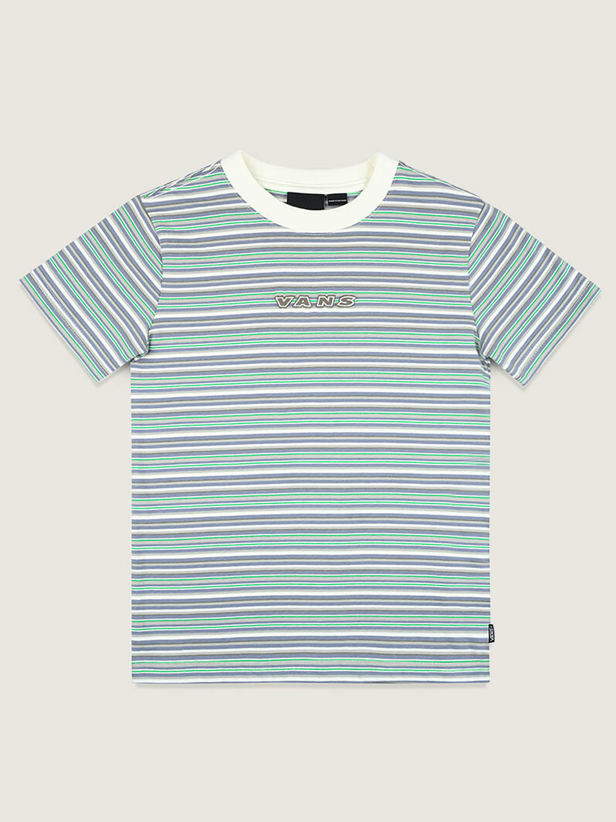 Camisa M/C Nino Cameron Check Stripe Beige/Crudo Vans