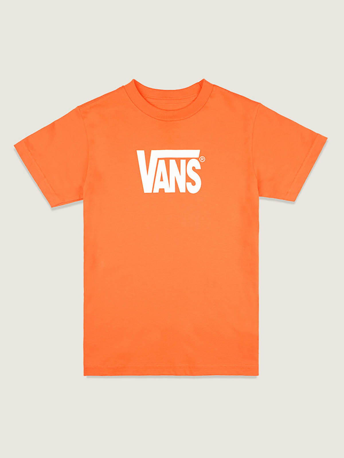 Polera M/C Nino Stretch Logo Naranjo Vans