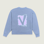 Poleron Nina Original Vee Os Crew Azul Vans