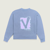 Poleron Nina Original Vee Os Crew Azul Vans