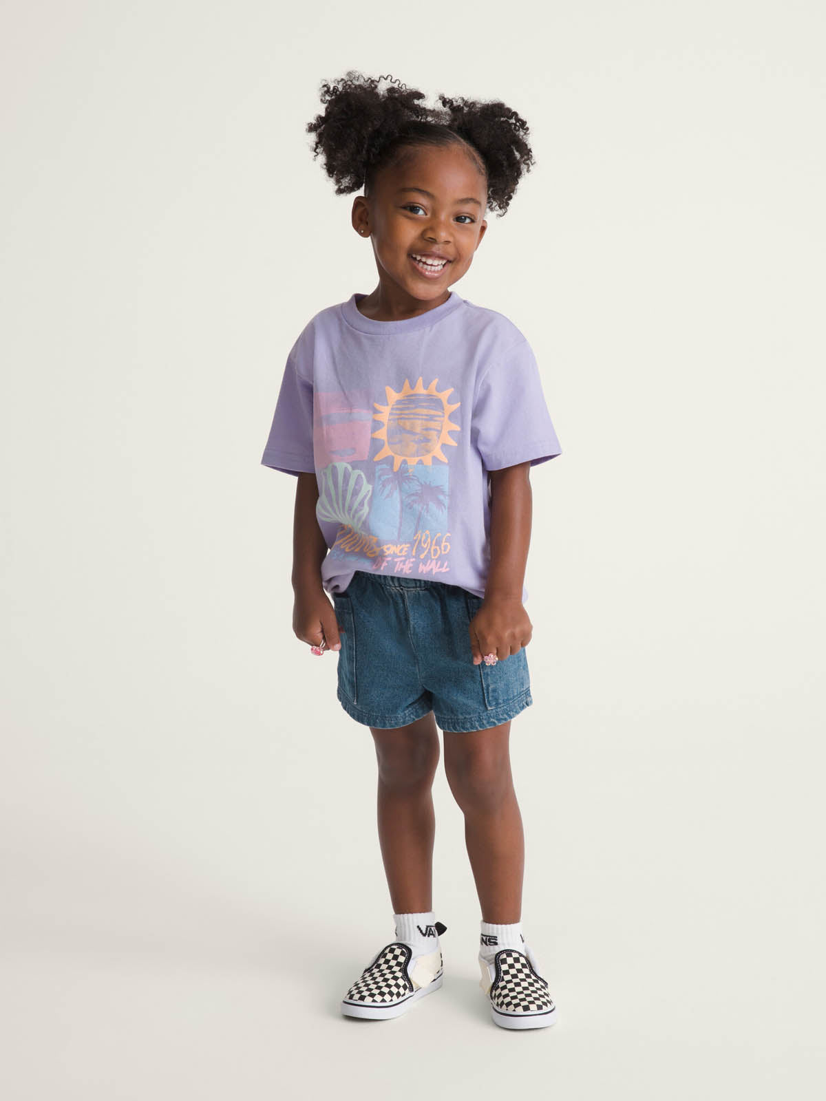 Short Nina Joy Ruffled E-Waist  Azul Vans