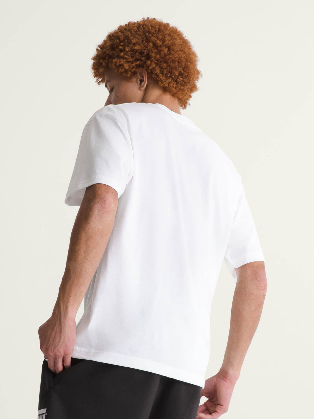 Polera M/C Hombre Wave Check Tee Blanco Vans