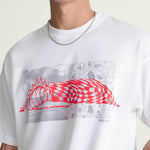 Polera M/C Hombre Wave Check Tee Blanco Vans