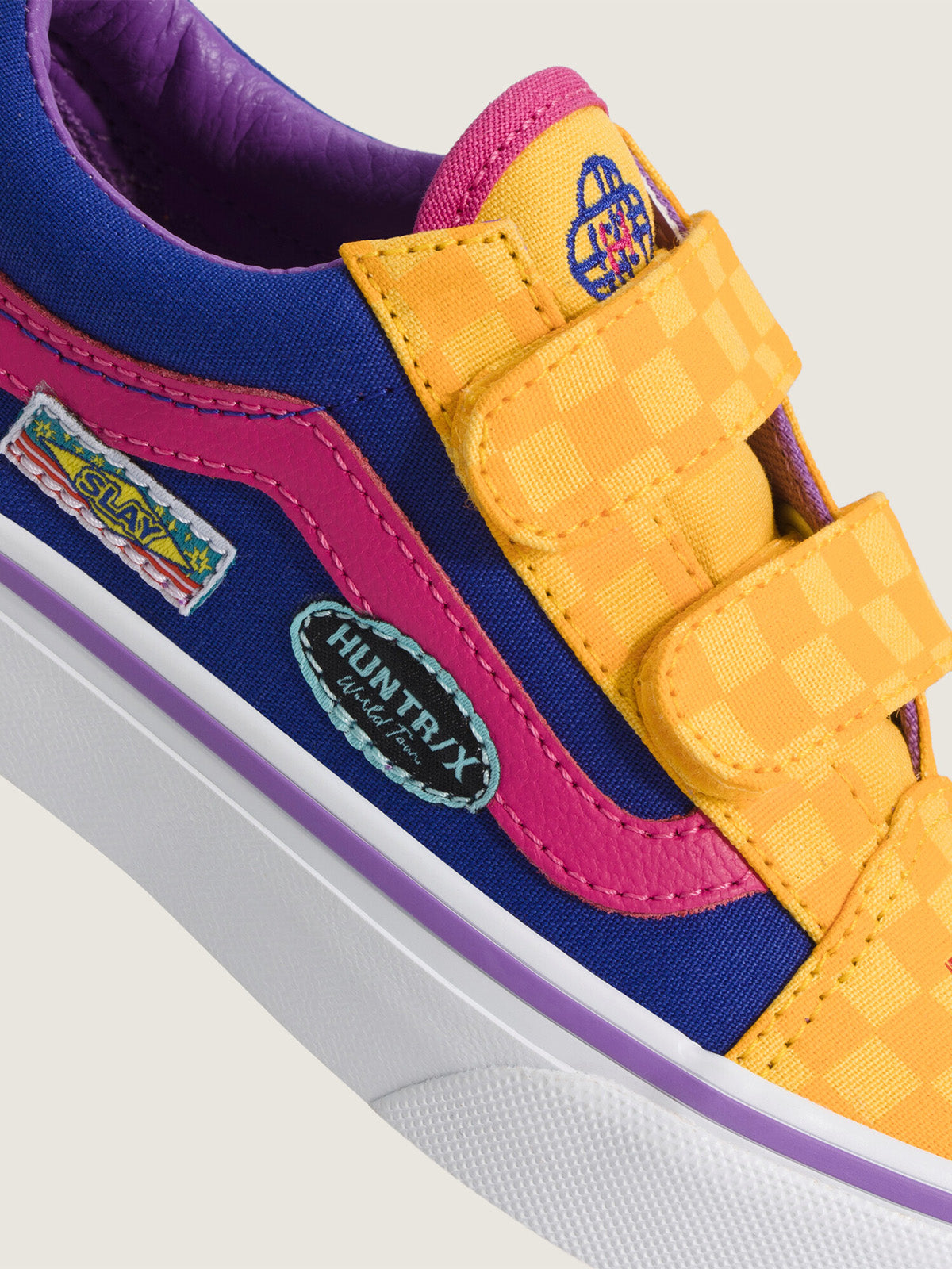 Zapatilla Niño (5 A 12 Años) Old Skool Velcro Amarillo