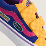 Zapatilla Niño (5 A 12 Años) Old Skool Velcro Amarillo