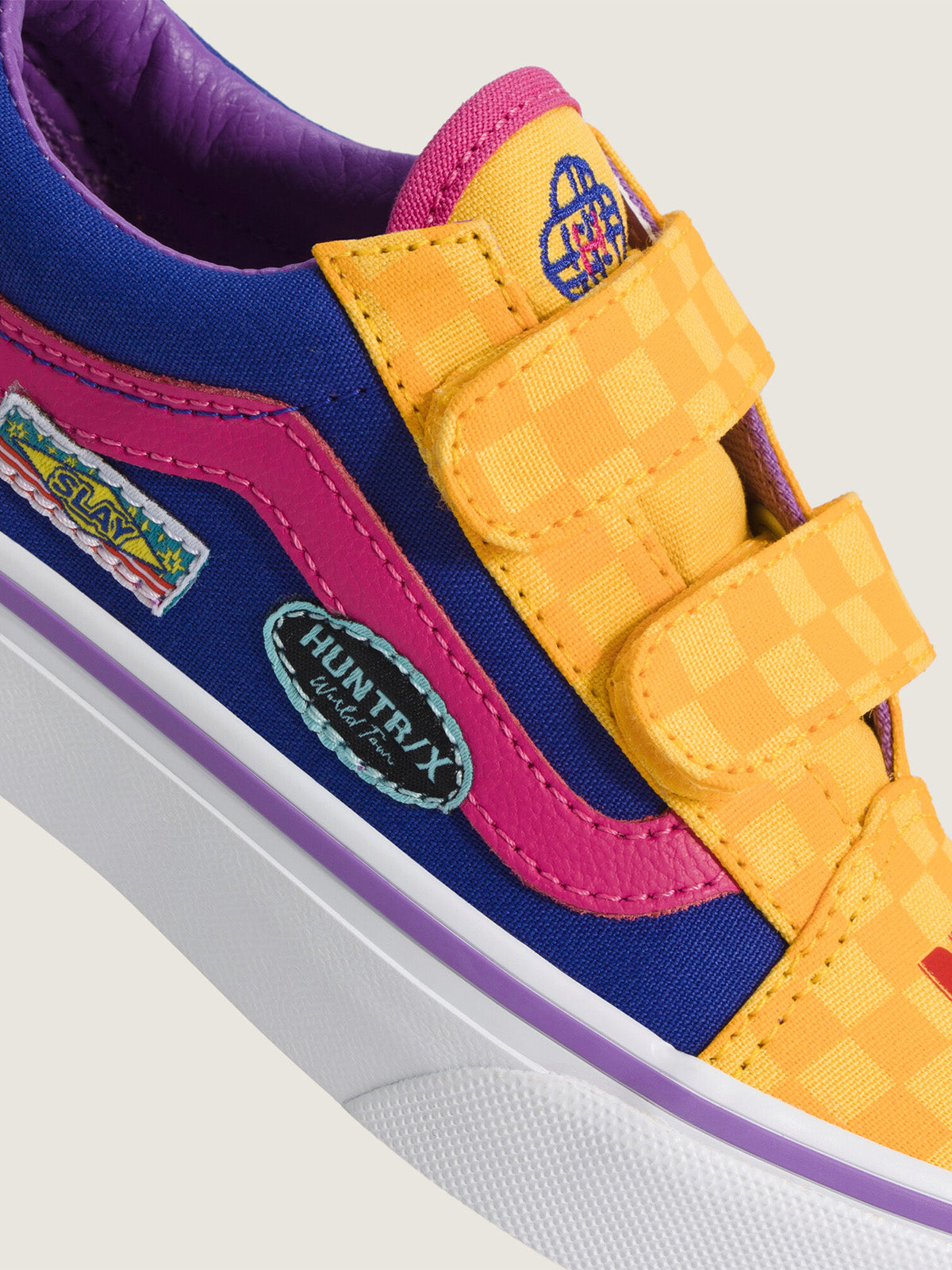 Zapatilla Niño (5 A 12 Años) Old Skool Velcro Amarillo