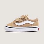 Zapatilla Niño (4 A 8 Años) Old Skool Velcro Café