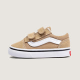 Zapatilla Niño (4 A 8 Años) Old Skool Velcro Café