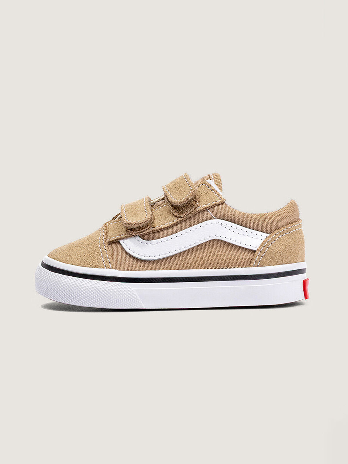 Zapatilla Niño (4 A 8 Años) Old Skool Velcro Café
