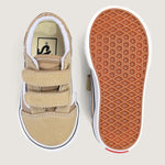 Zapatilla Niño (4 A 8 Años) Old Skool Velcro Café