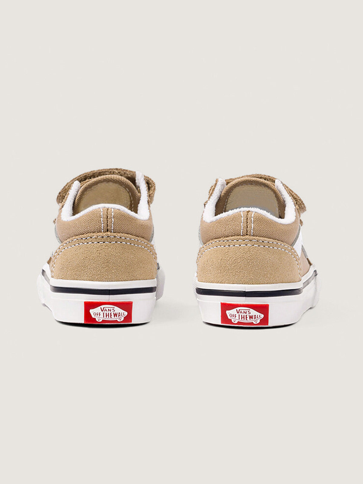 Zapatilla Niño (4 A 8 Años) Old Skool Velcro Café
