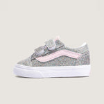 Zapatilla Niña (4 A 8 Años) Old Skool Velcro Celeste