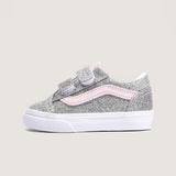 Zapatilla Niña (4 A 8 Años) Old Skool Velcro Celeste