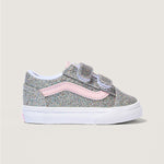 Zapatilla Niña (4 A 8 Años) Old Skool Velcro Celeste