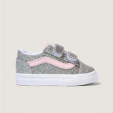 Zapatilla Niña (4 A 8 Años) Old Skool Velcro Celeste