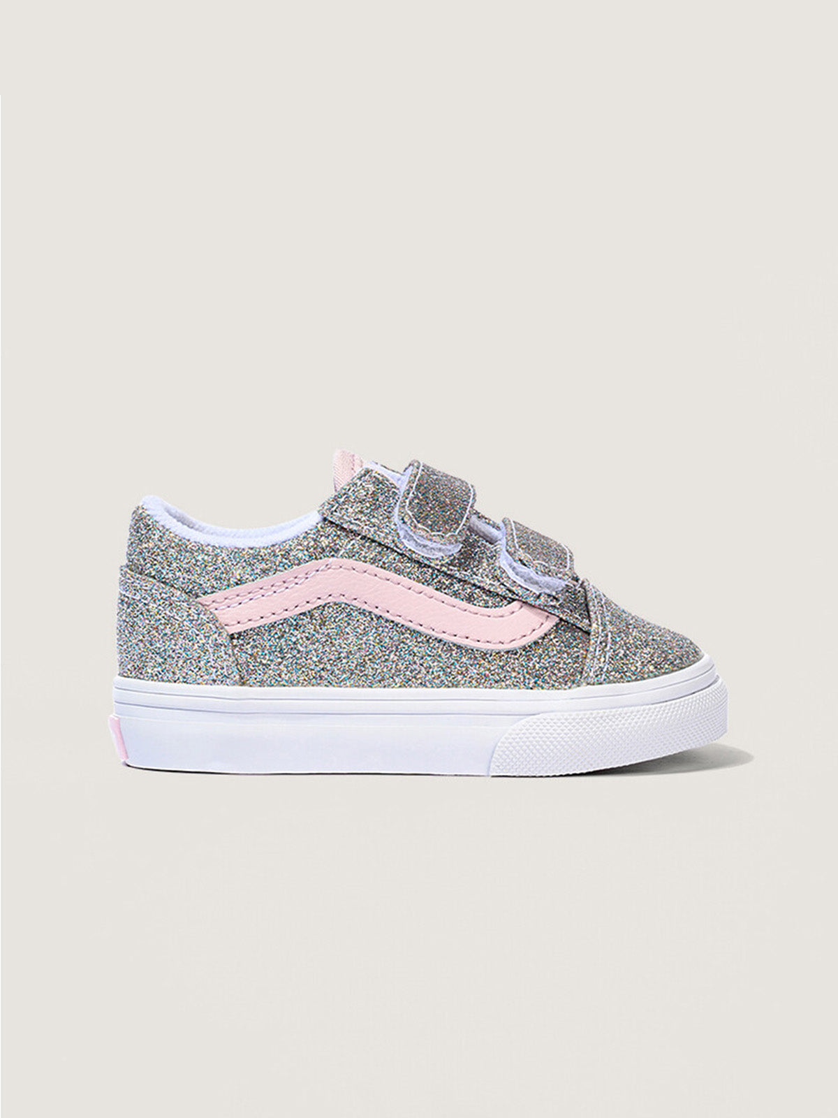 Zapatilla Niña (4 A 8 Años) Old Skool Velcro Celeste