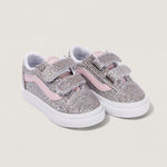 Zapatilla Niña (4 A 8 Años) Old Skool Velcro Celeste
