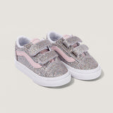 Zapatilla Niña (4 A 8 Años) Old Skool Velcro Celeste
