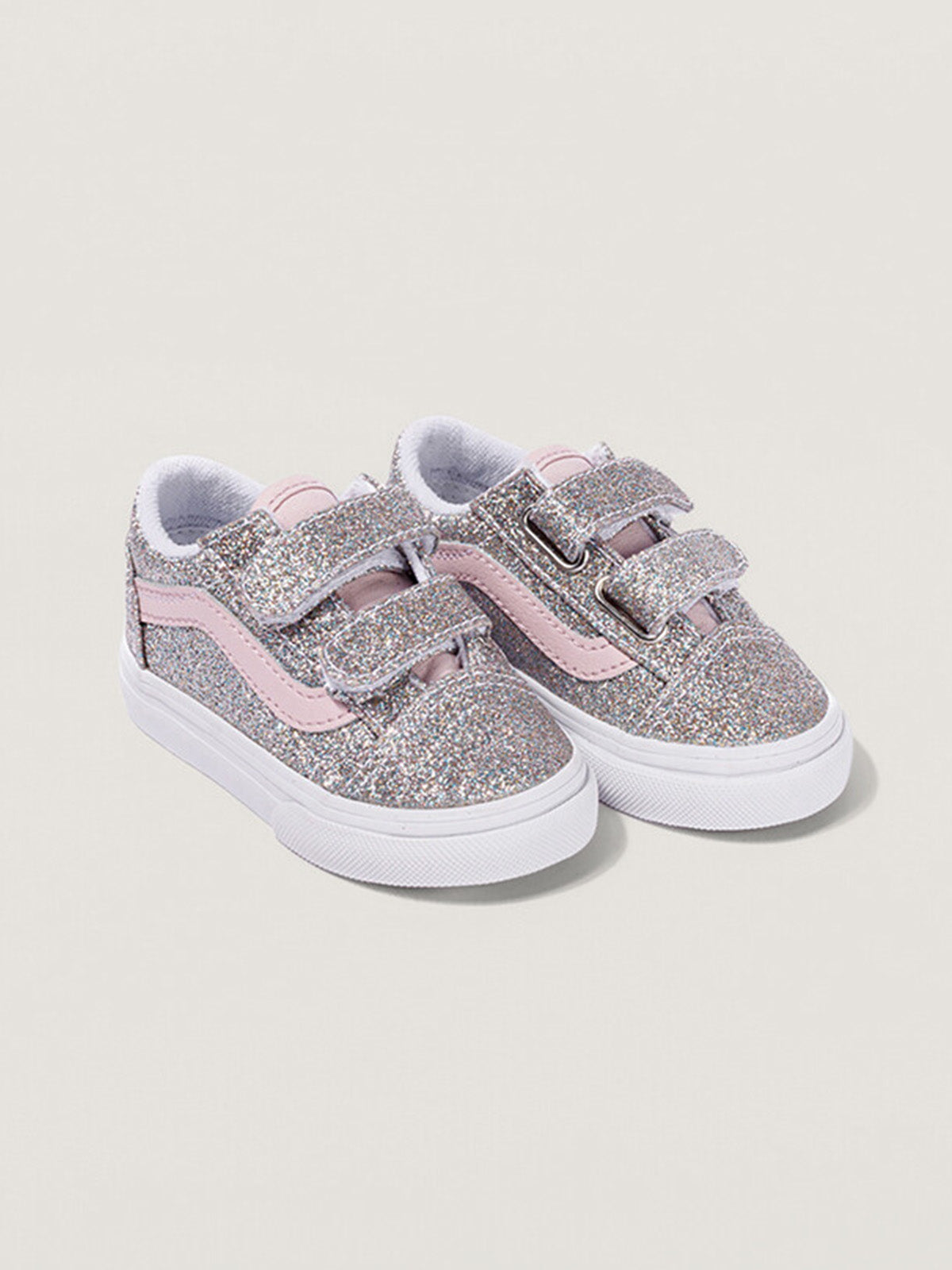 Zapatilla Niña (4 A 8 Años) Old Skool Velcro Celeste