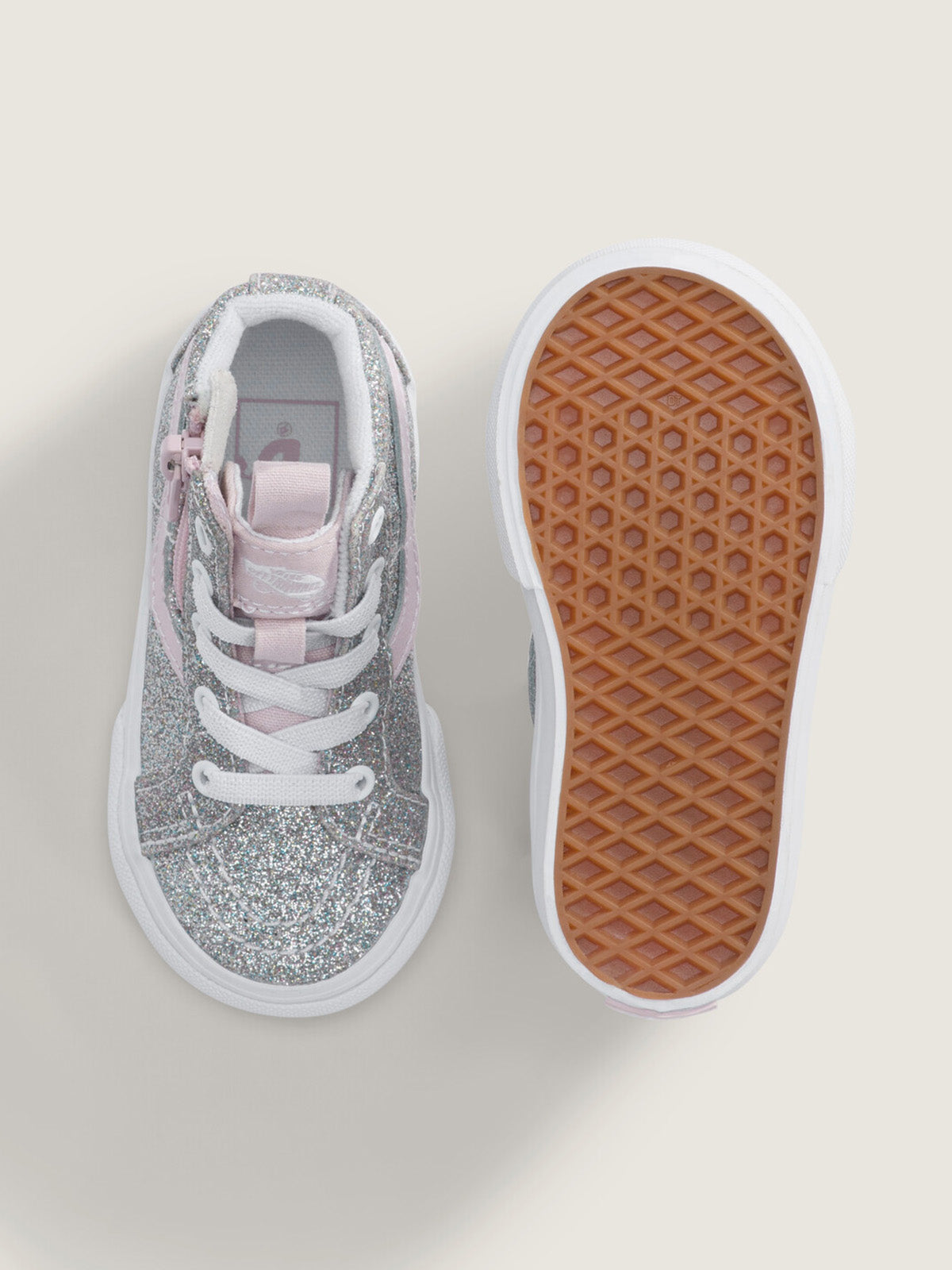 Zapatilla Niña (4 A 8 Años) Old Skool Velcro Celeste