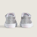 Zapatilla Niña (4 A 8 Años) Old Skool Velcro Celeste