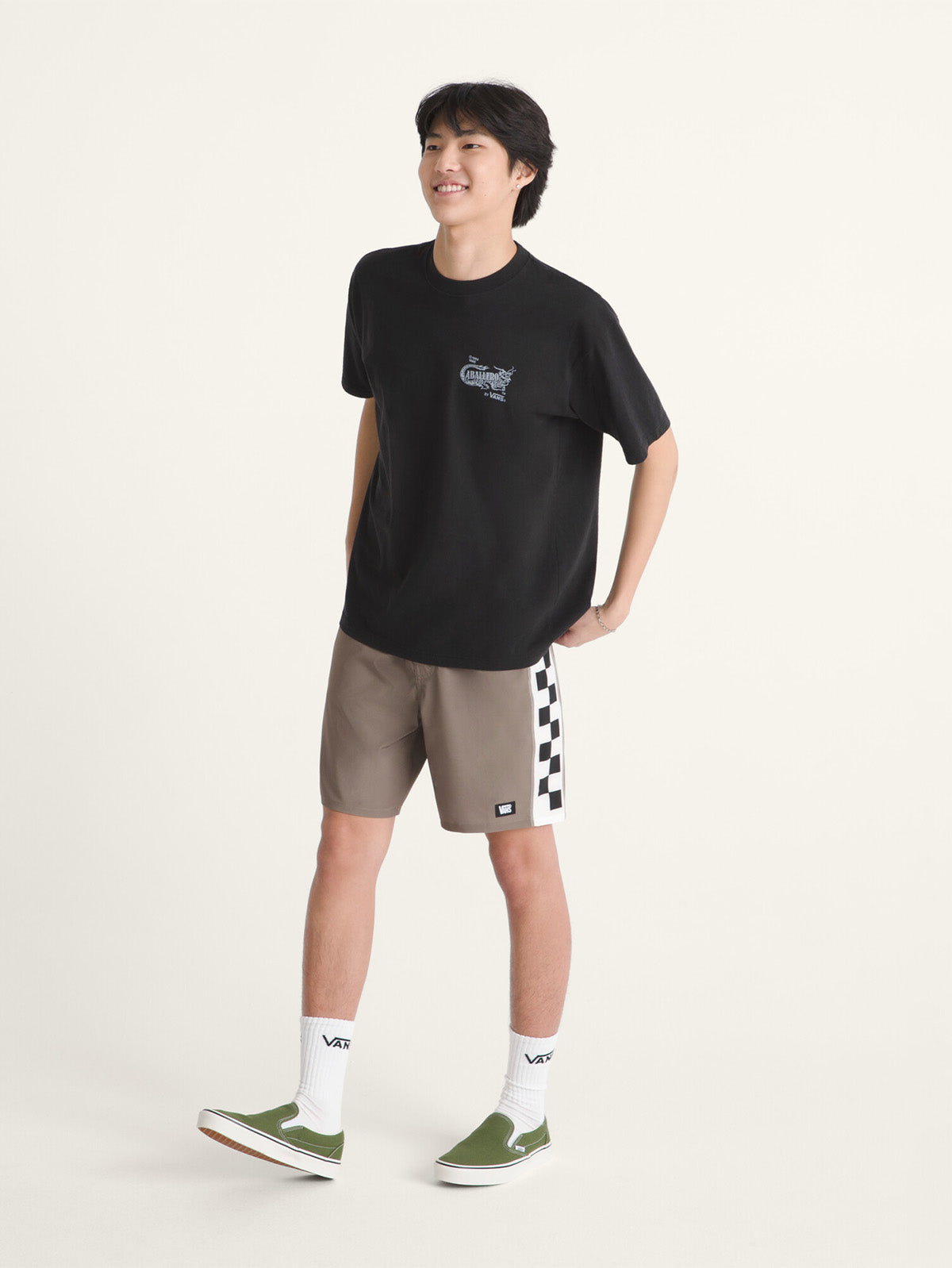 Shorts Hombre Daily Sideline Gris Vans