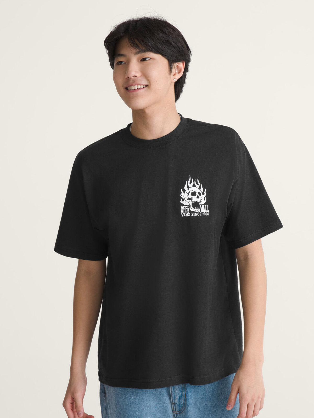 Polera M/C Hombre The Wall Fever Negro Vans