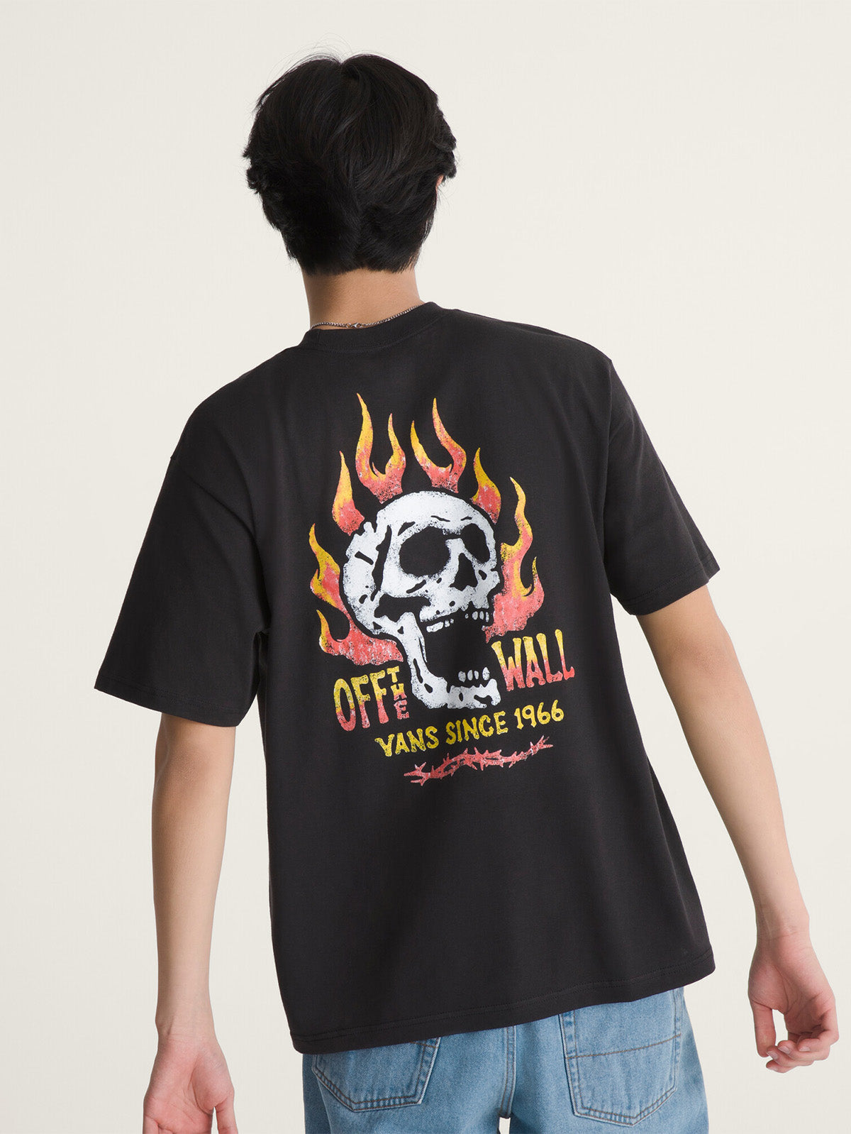 Polera M/C Hombre The Wall Fever Negro Vans
