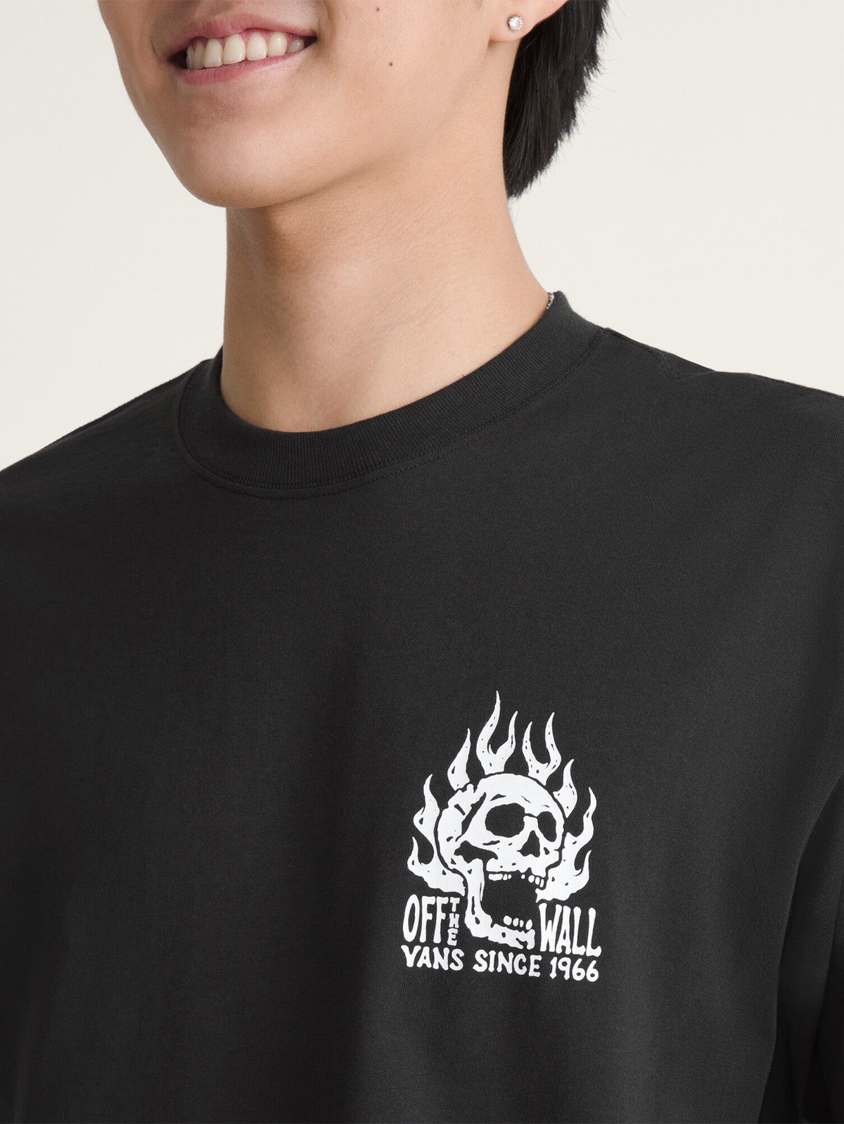 Polera M/C Hombre The Wall Fever Negro Vans