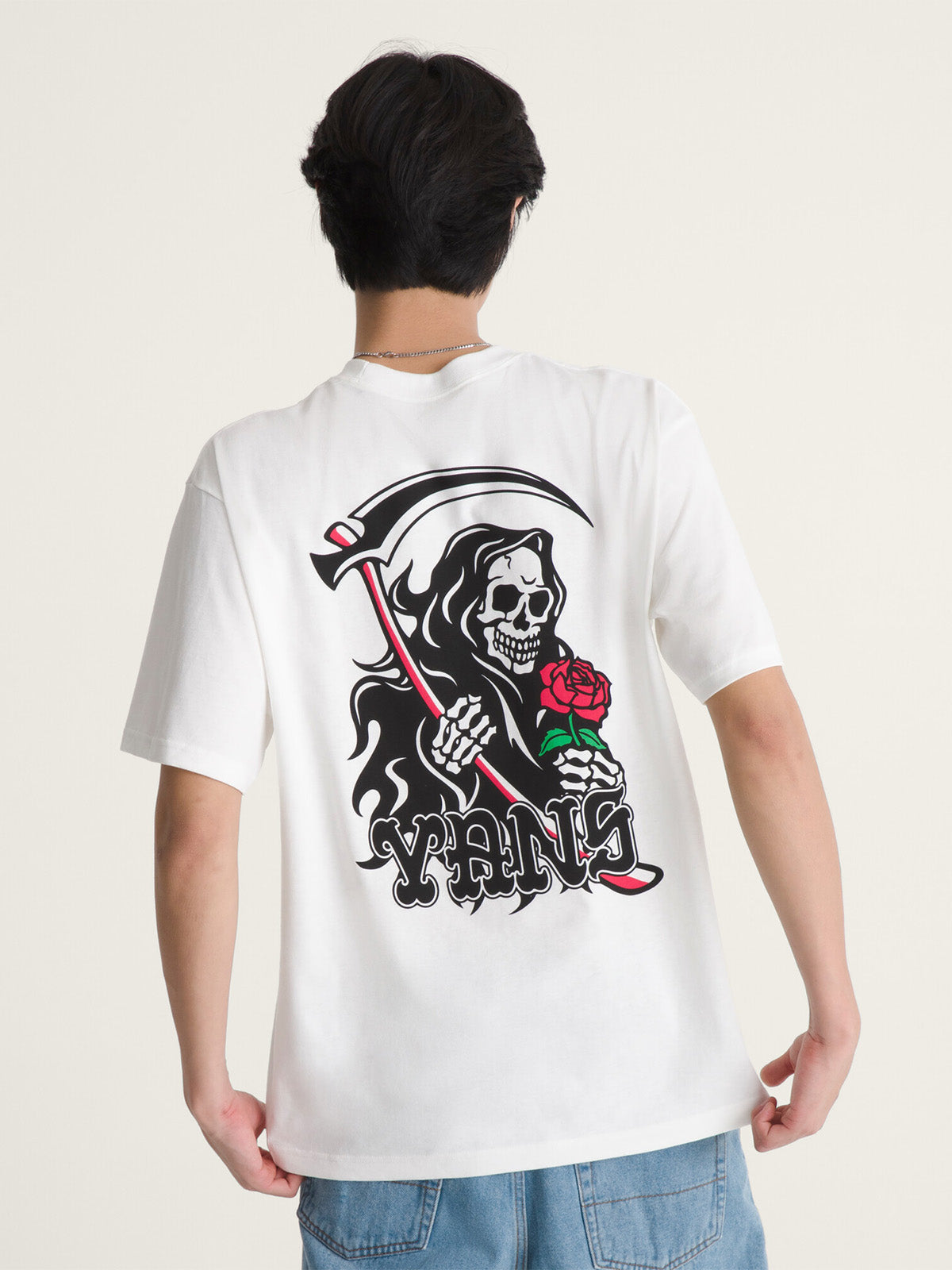 Polera M/C Hombre So Long Reaper Blanco Vans
