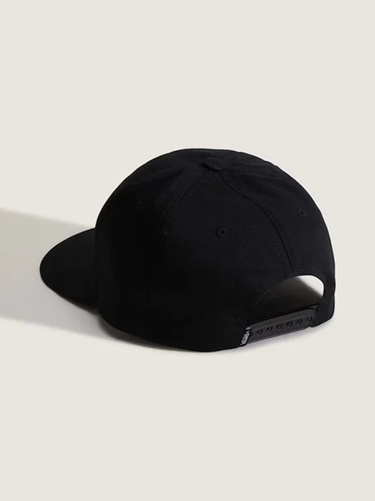 Jockey Vans negro con cierre snapback, vista trasera