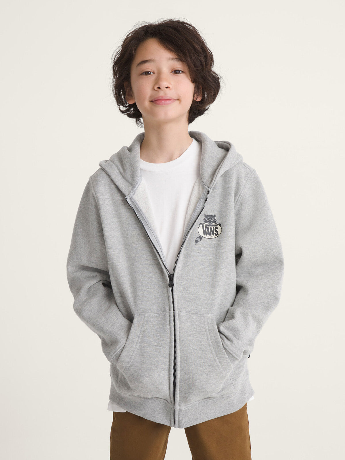 Polerón Niño Dumpster Racoon Gris Vans