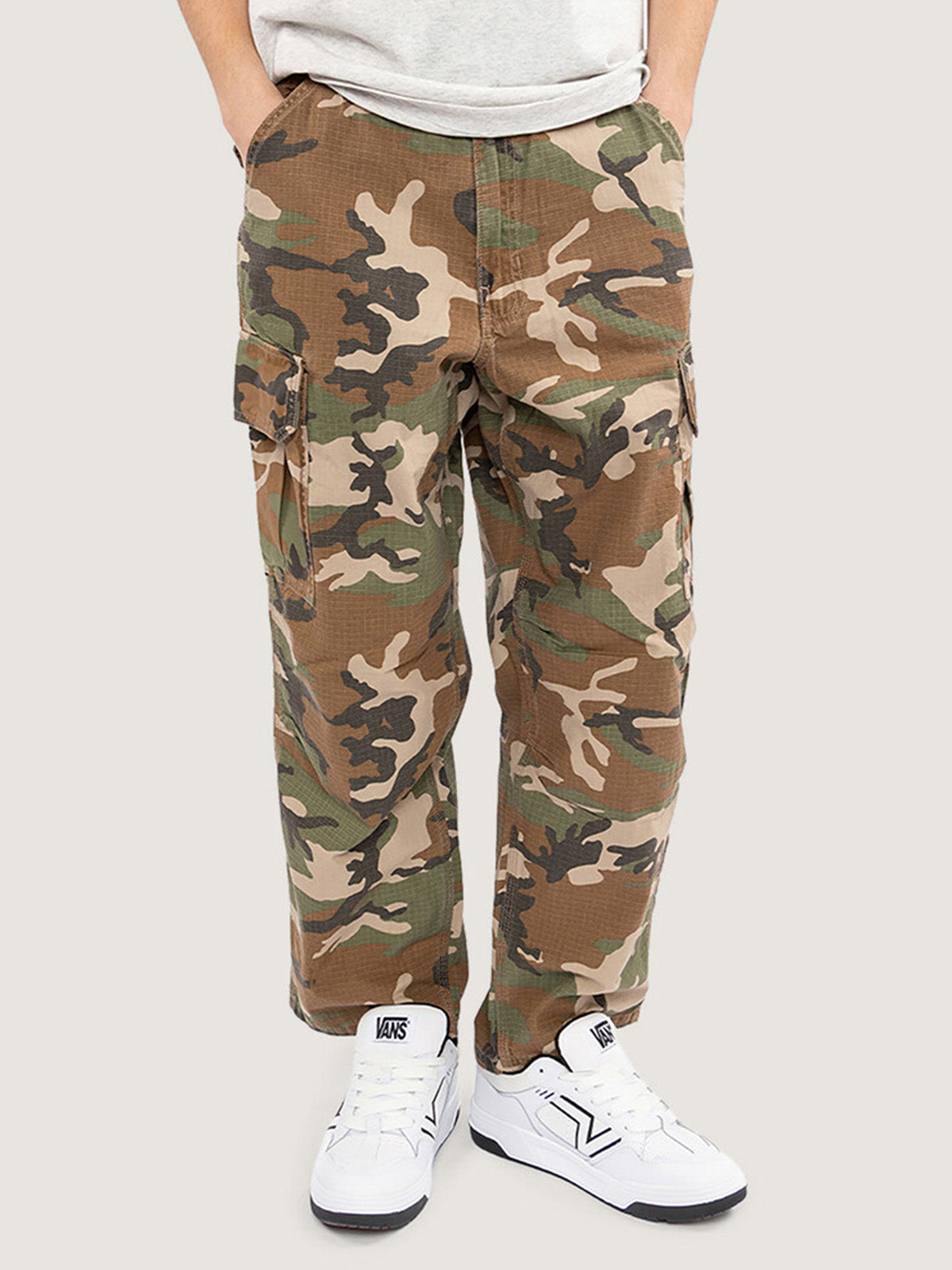 Pantalón Hombre Baggy Aop Cargo Militar