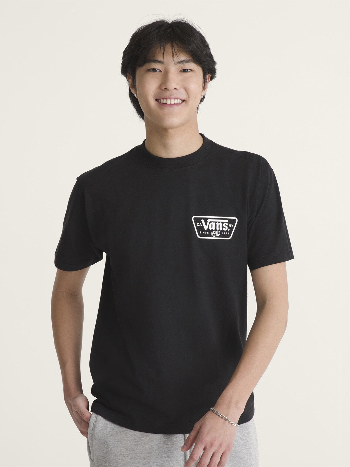 Polera M/C Hombre Knu Patch  Negro