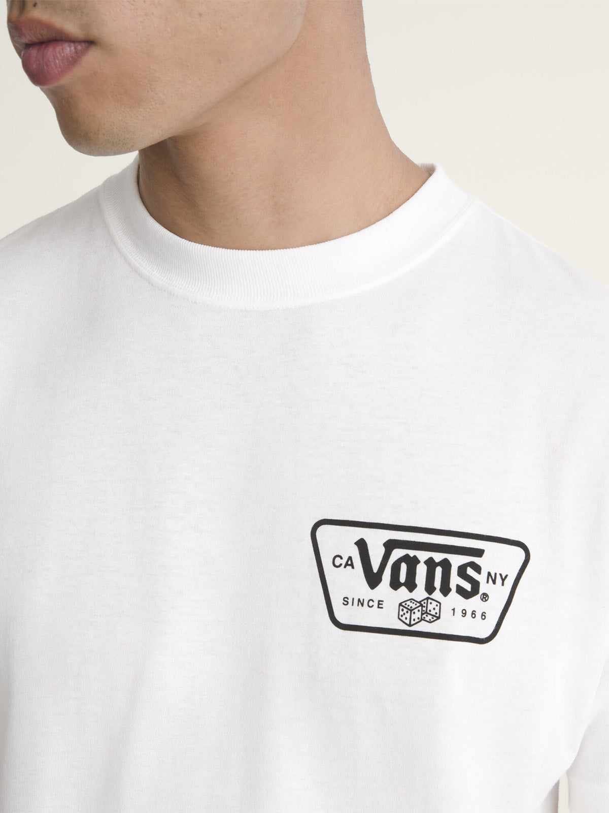 Polera M/C Hombre Knu Patch  Blanco