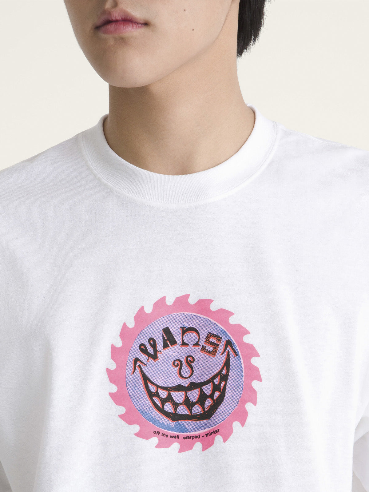 Polera M/C Hombre Sharp Smile  Blanco