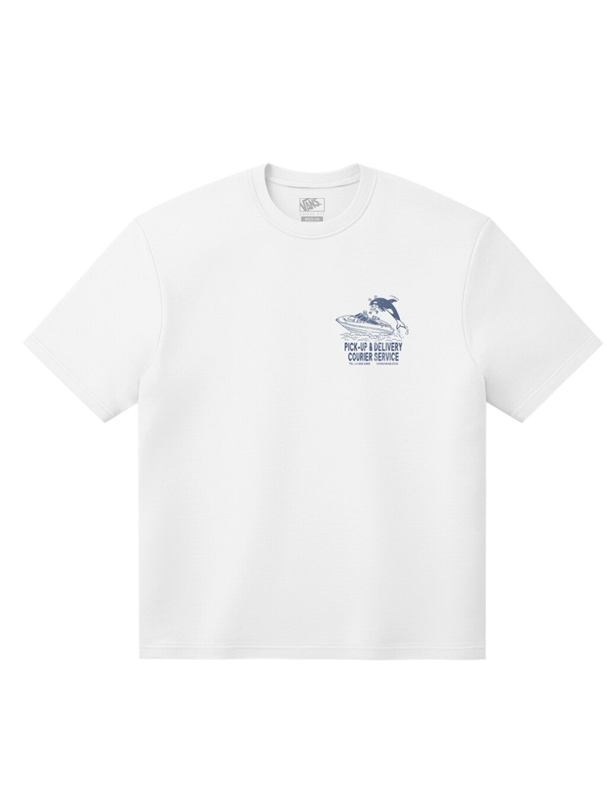 Polera M/C Hombre Pauly'S Delivery  Blanco
