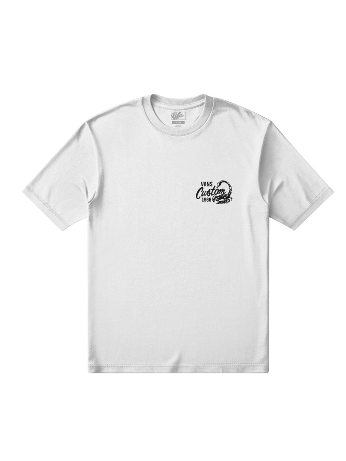 Polera M/C Hombre Custom Cat  Blanco