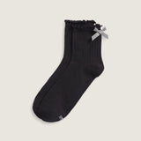 Calcetín Adulto Bow Back Crew Negro
