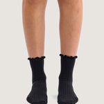 Calcetín Adulto Bow Back Crew Negro