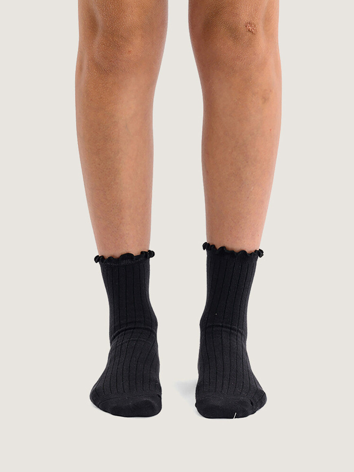 Calcetín Adulto Bow Back Crew Negro