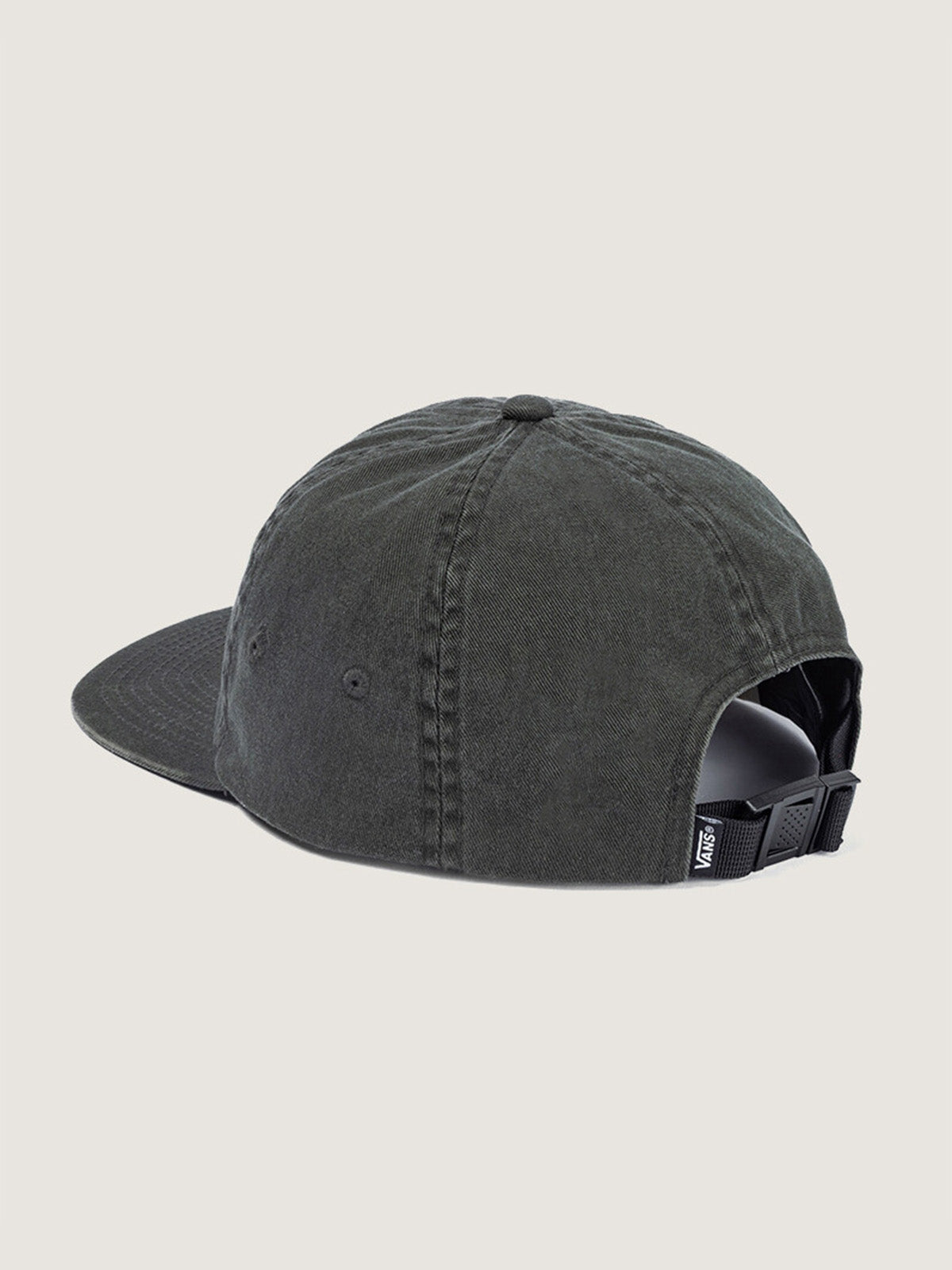 Jockey Vans Dreams Spill negro con correa y hebilla, vista posterior