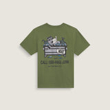 Polera M/C Niño Dumpster Raccoon Verde