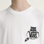 Polera M/C Niño Dumpster Raccoon Blanco