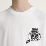 Polera M/C Niño Dumpster Raccoon Blanco