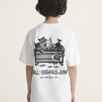 Polera M/C Niño Dumpster Raccoon Blanco